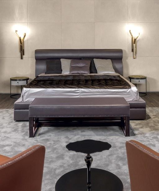 Longhi Кровать для хранения, обитая кожей Loveluxe 2017 – essence collection W 840 - Вид №1