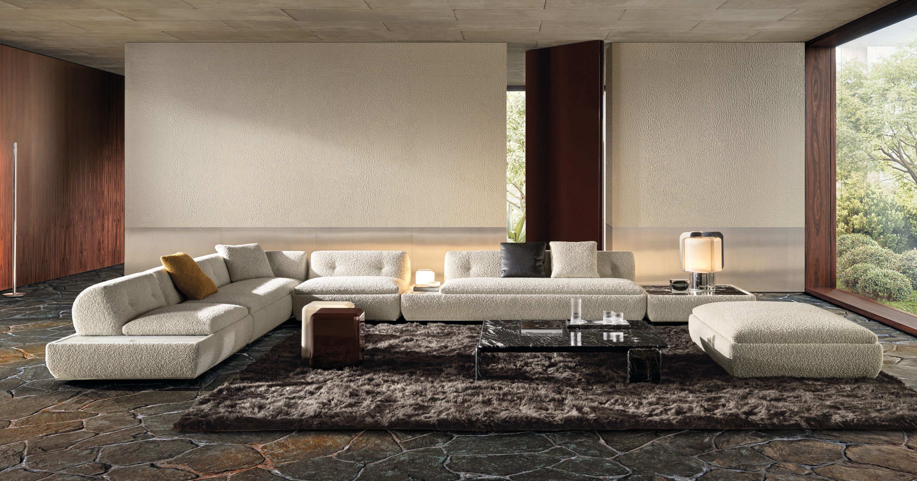 Секционный диван из ткани Minotti Supermoon ARCH-00101155 - Вид №11
