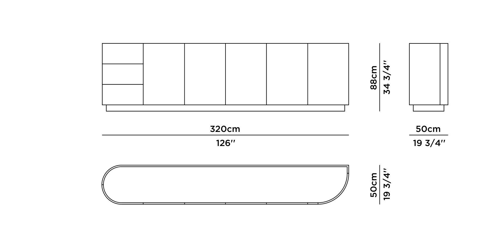 Мраморный шкаф Sahara Noir со встроенным освещением Greenapple ARCH-00149773 - Вид №3