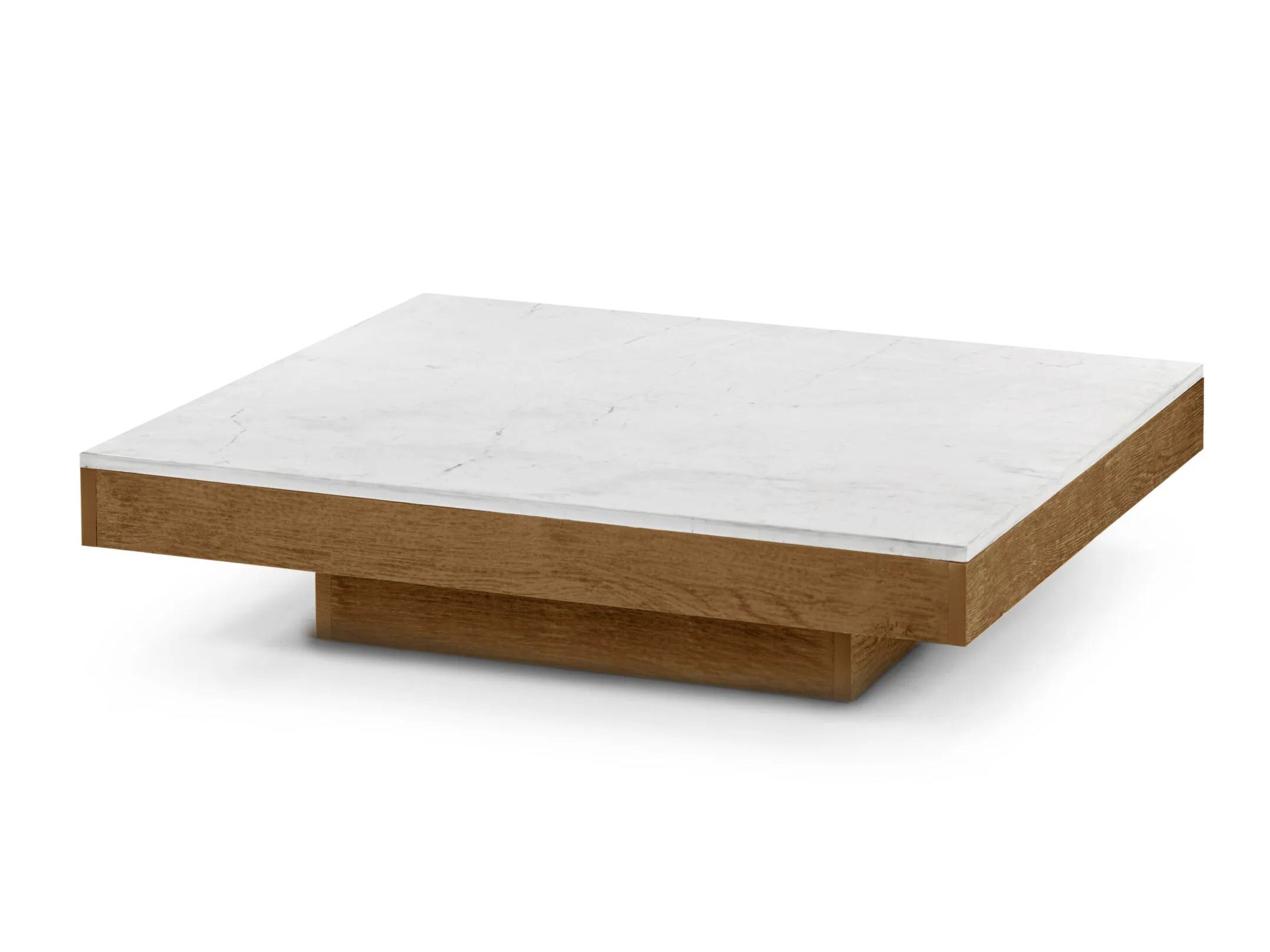 Низкий прямоугольный журнальный столик из дуба и мрамора Serax Rudolph ARCH-00024521 - Вид №2