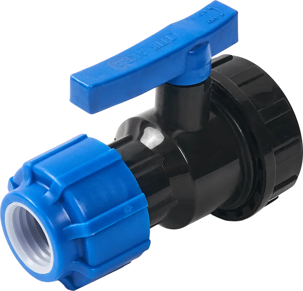 Разъемный кран Политэк 25 мм для систем водоснабжения 85358402