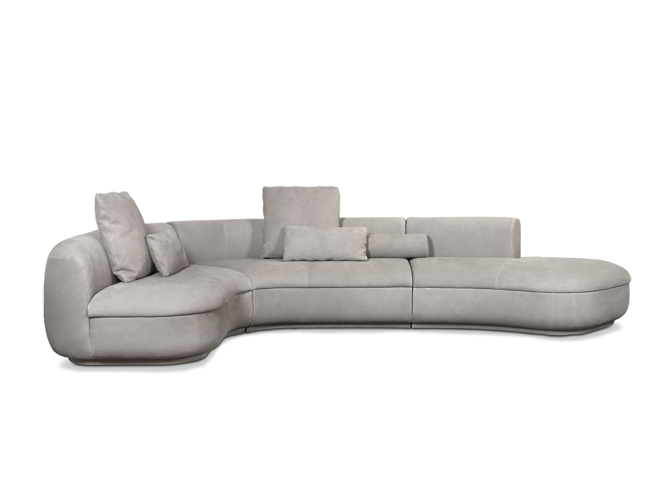 Кожаный модульный изогнутый диван Baxter Piaf ARCH-00022019