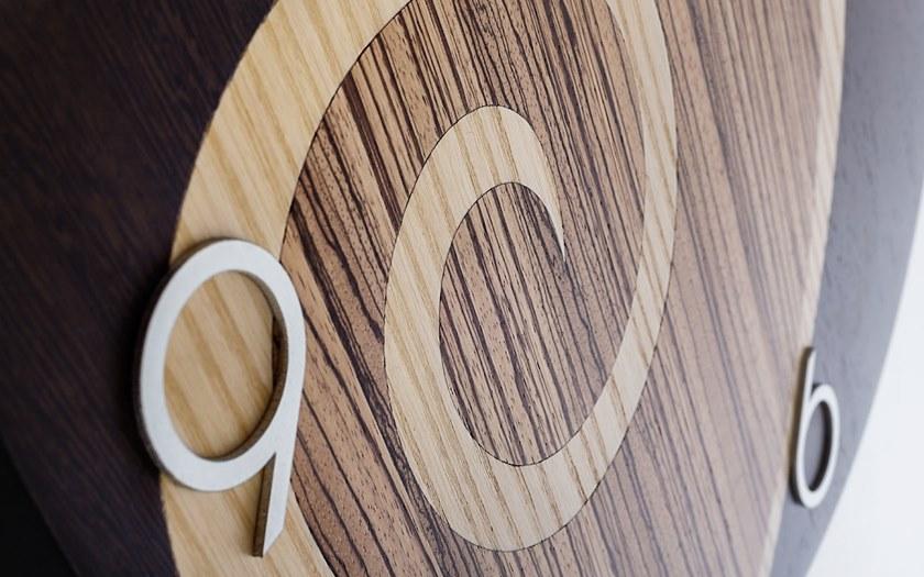 LIGNIS® Настенные часы из инкрустированного дерева Dolcevita love 10.035 / 10.113 - Вид №2