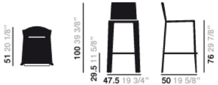 arper Пуф высокий дизайнерский Norma sun-id-1511910 - Вид №1