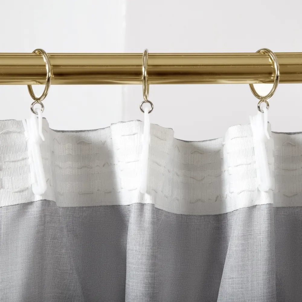 Штора KREAFORTA Raspberry серый 200x280 см с лентой для спальни 89397765 STLM-1578157 - Вид №2