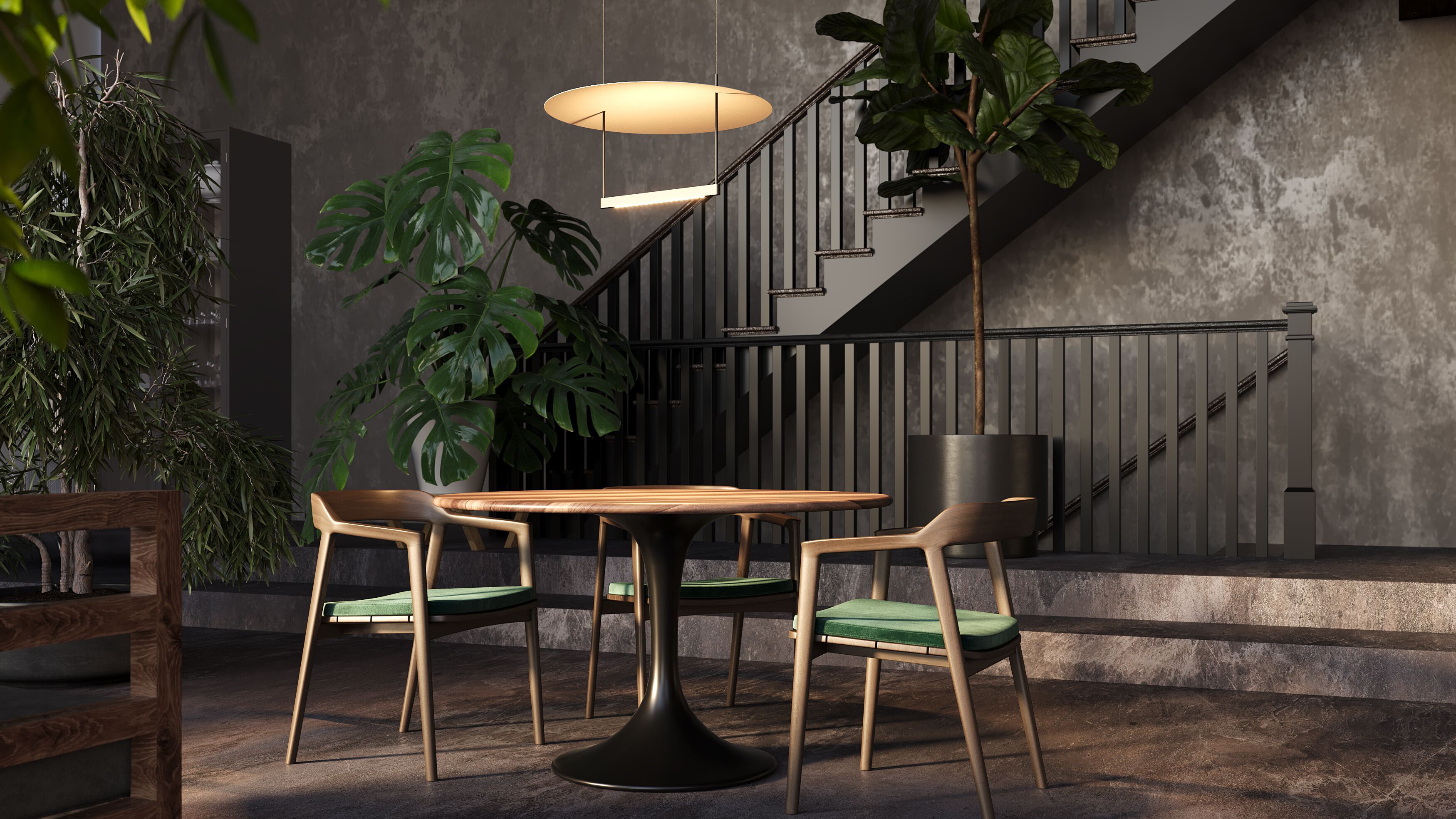 Алюминиевый светодиодный подвесной светильник Maytoni Атмосфера ARCH-00032945 - Вид №10