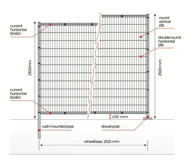 Забор для спортивных площадок из сварной сетки OFFICINE D'AMICO Vera Sport ARCH-00094455 - Вид №2
