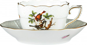 1051629 Herend Чашка для мокко с блюдцем 80мл "Ротшильд" Фарфор