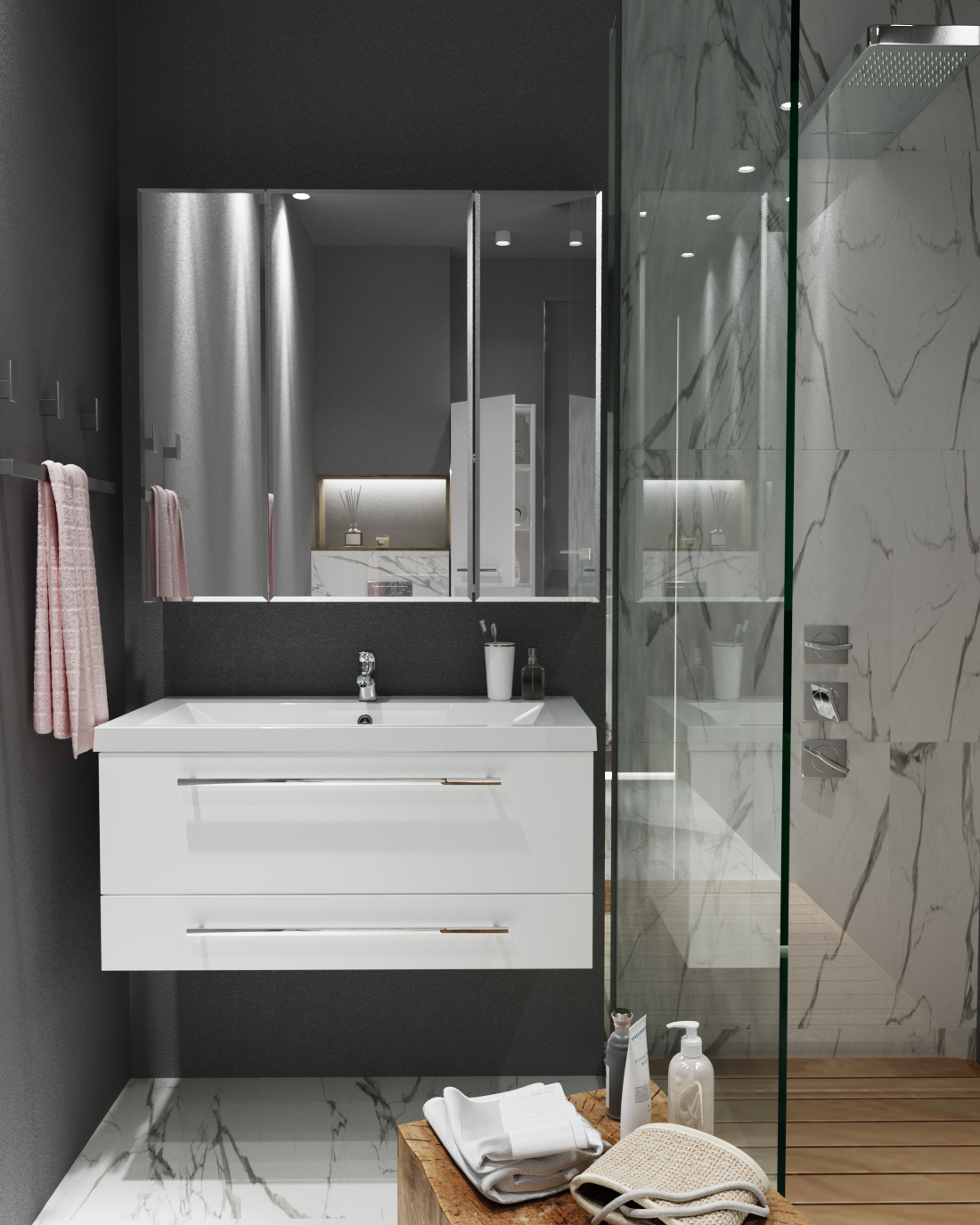 У51044 Тумба без раковины Соната 90П 2я 1 Marka Соната  - Вид №1