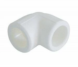 Угольник KALDE 90 D25 полипропиленовый белый