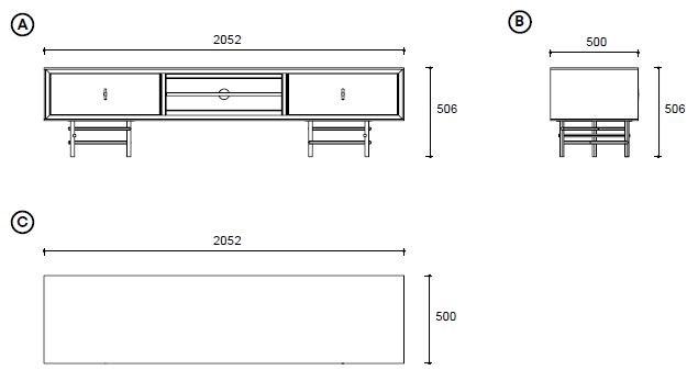 Enza Home Модульная стенка для хранения, лакированная МДФ Astoria sun-id-1427676 - Вид №4