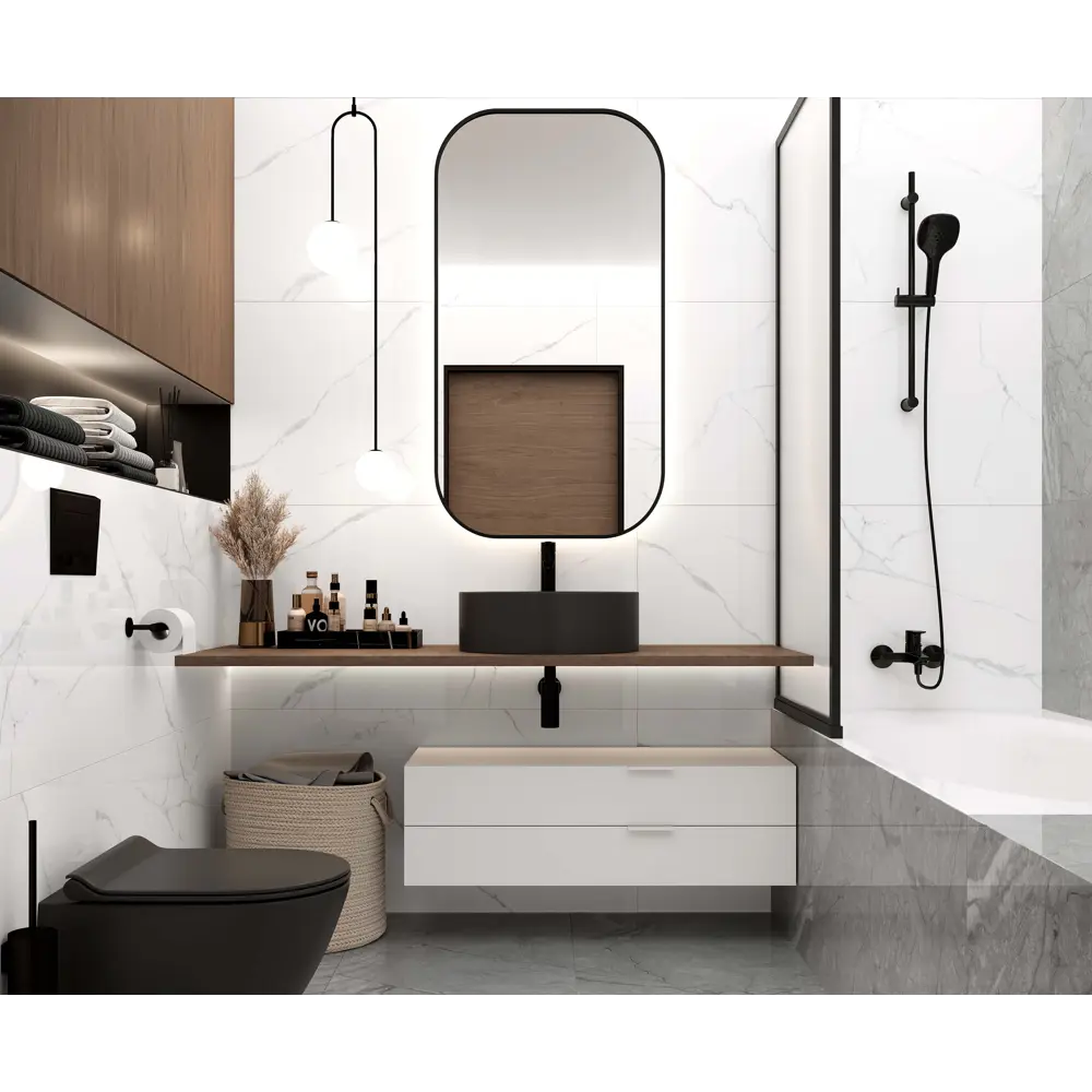 Глазурованный керамогранит Laparet Atlantic White 60x120 см 1.44 м² сатинированный цвет белый STLM-2150439 - Вид №2