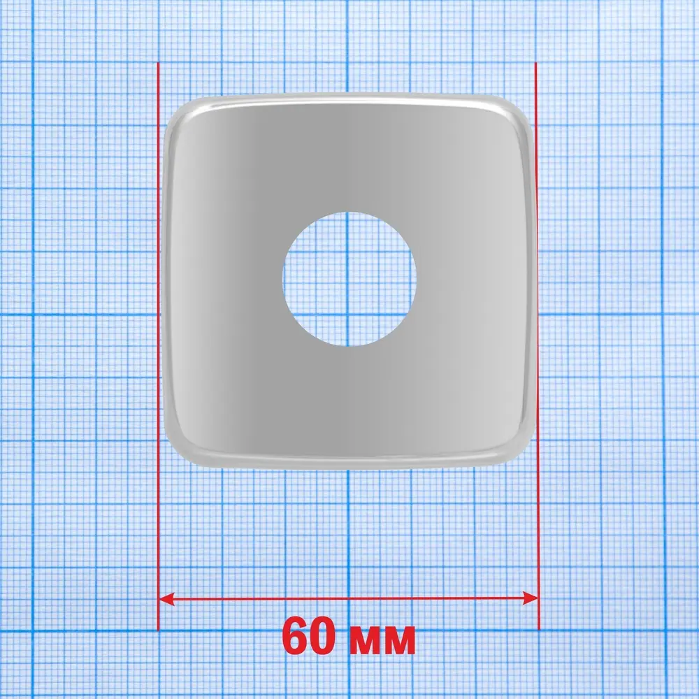 Santreyd Декоративный отражатель для сантехники хром 60x20x6 мм 88945757 STLM-0940771 - Вид №3