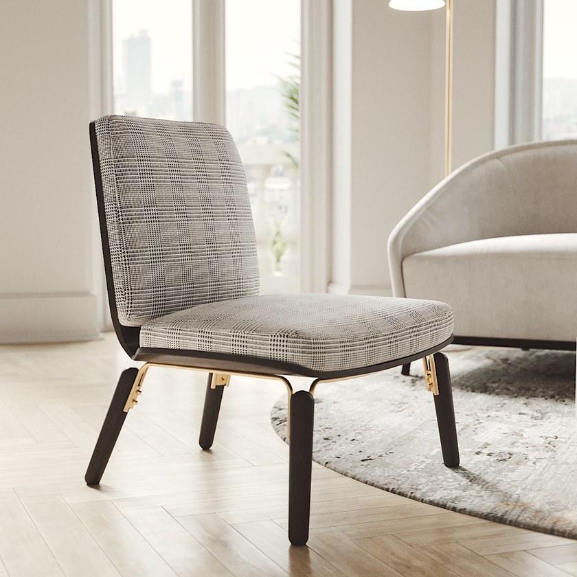 PRADDY Кресло с тканевой обивкой Broadway Tr044 - Вид №4