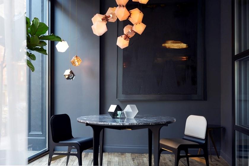 GABRIEL SCOTT Круглый мраморный стол Prong sun-id-1466330 - Вид №2