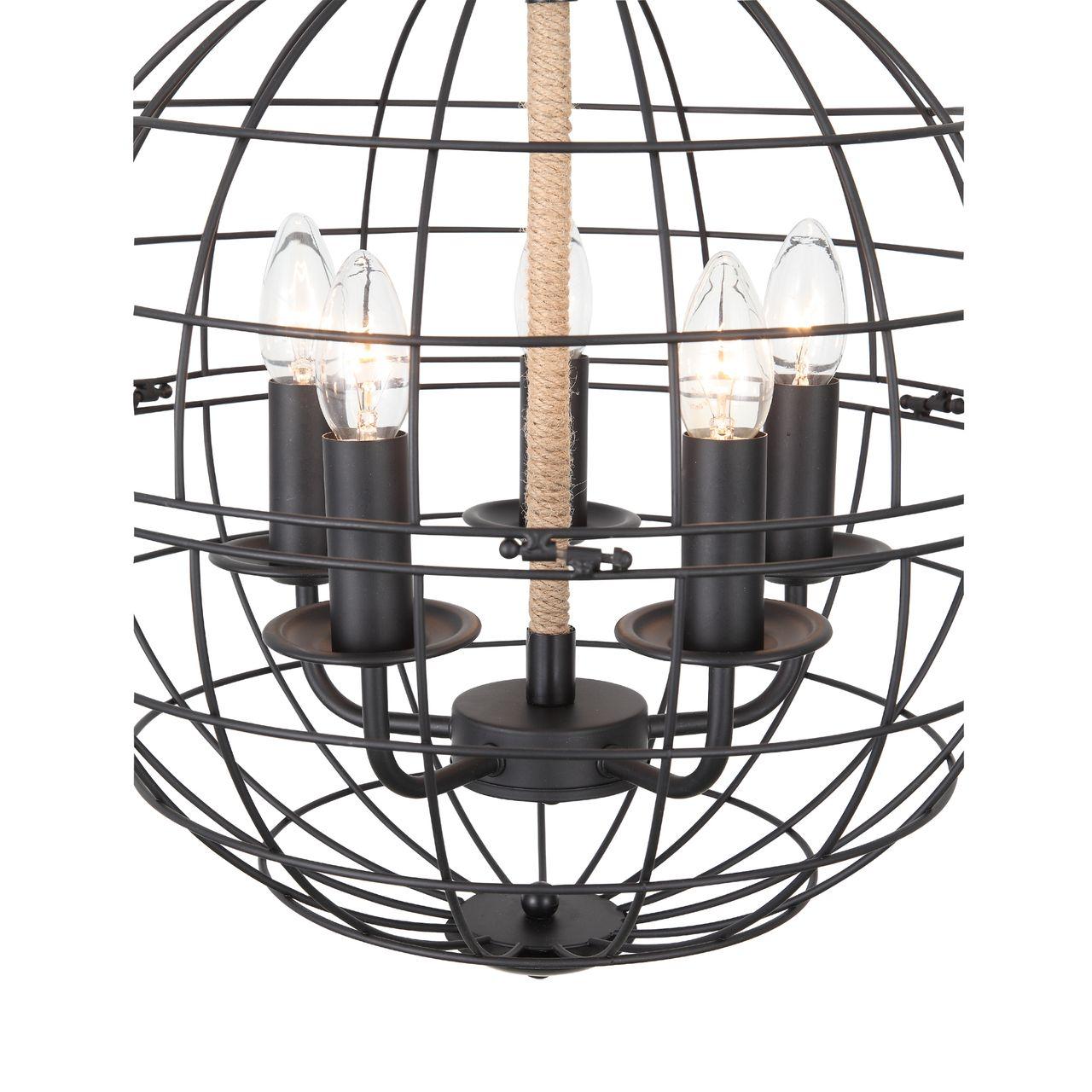 Подвесная люстра ST Luce Taticо SL191.403.05 ST LUCE TATICО, ШАР 118221 Черный  - Вид №1