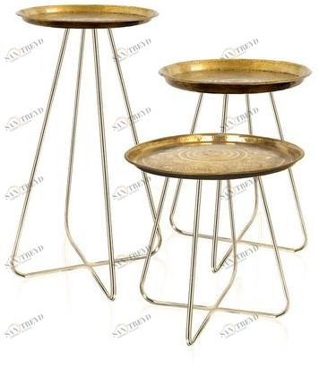 Mineheart Круглый журнальный столик из металла sun-id-1389470