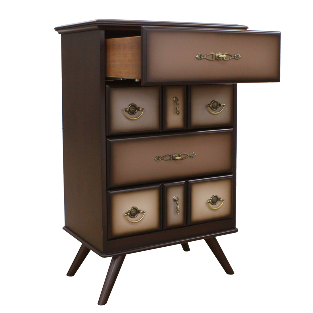 11530 Комод Пандора 1 Орех Оберджин Шоколад BOGACHO 4627139508571 - Вид №1