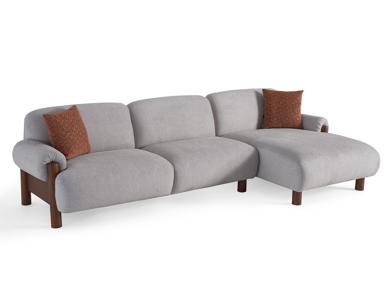 Модульный тканевый диван с полуостровом NDESIGN Ezora ARCH-00036944 - Вид №1