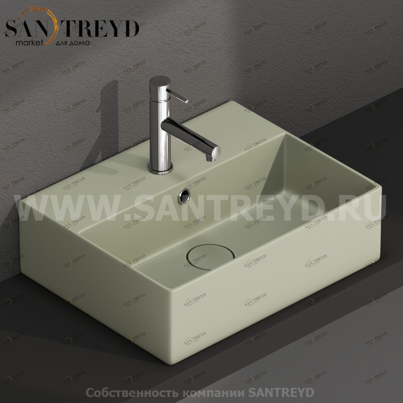 IN046LI Подвесная раковина настенная прямоугольная Ceramica Globo T-EDGE