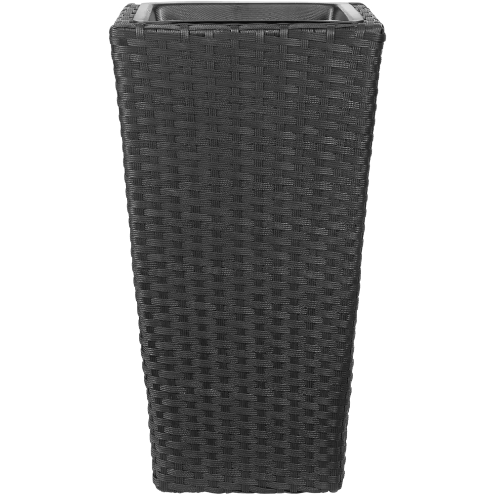 Кашпо Greengard 41x41x71 см пластик чёрный STLM-2013265