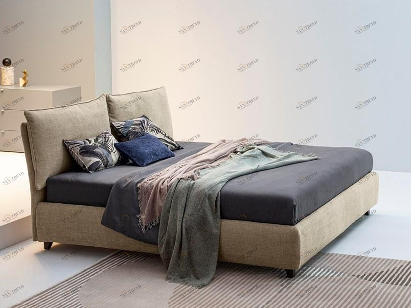 Twils Двуспальная кровать с мягким изголовьем Blanca sun-id-1459408