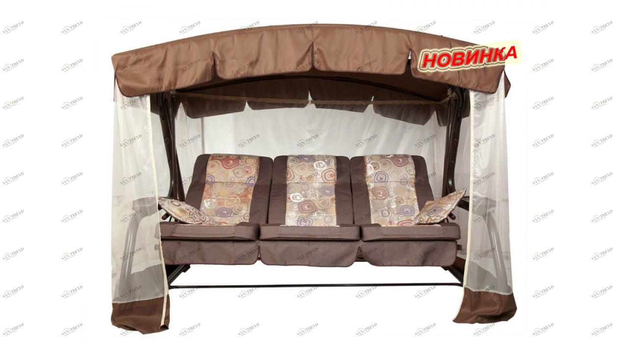 Качели садовые бежевые "Палермо-Премиум Люкс" IMPEX  040395 Бежевый 