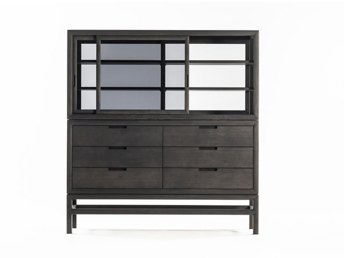 Деревянный и стеклянный шкаф с ящиками DE PADOVA Silent ARCH-00061257 - Вид №9