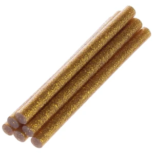Клеевые стержни 8x100 мм золотые 6  шт.