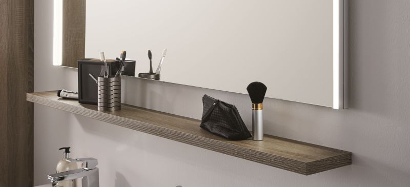 SBG 6014(722/161) Puris, полка 1400 мм, цвет белый высокоглянцевый Crescendo