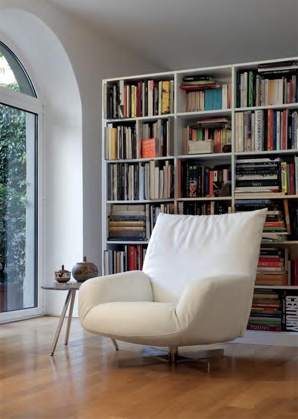 edra Поворотное кожаное кресло с подлокотниками  Chr010  - Вид №13