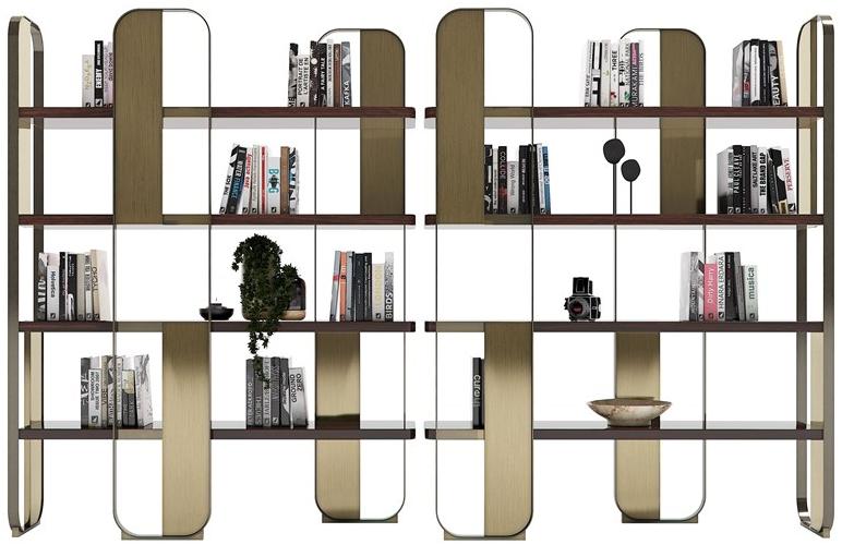 Capital Collection Самонесущий книжный шкаф из стали и дерева Giselle sun-id-1505688 - Вид №4