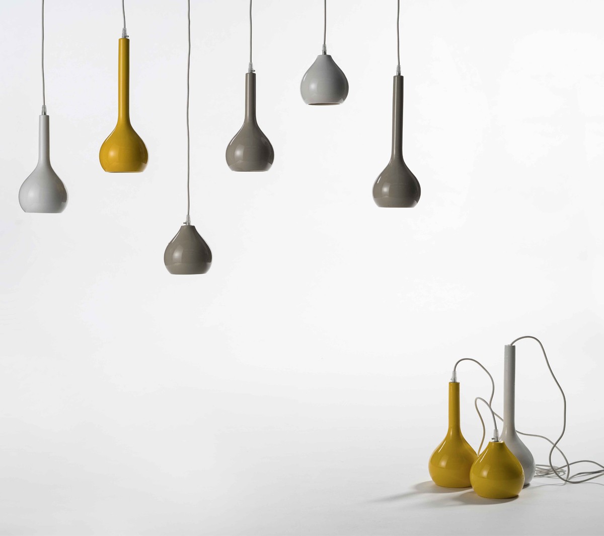 Ex.T Drip 3 Подвесной светильник в синей керамике EXDRIP3BLU  - Вид №3