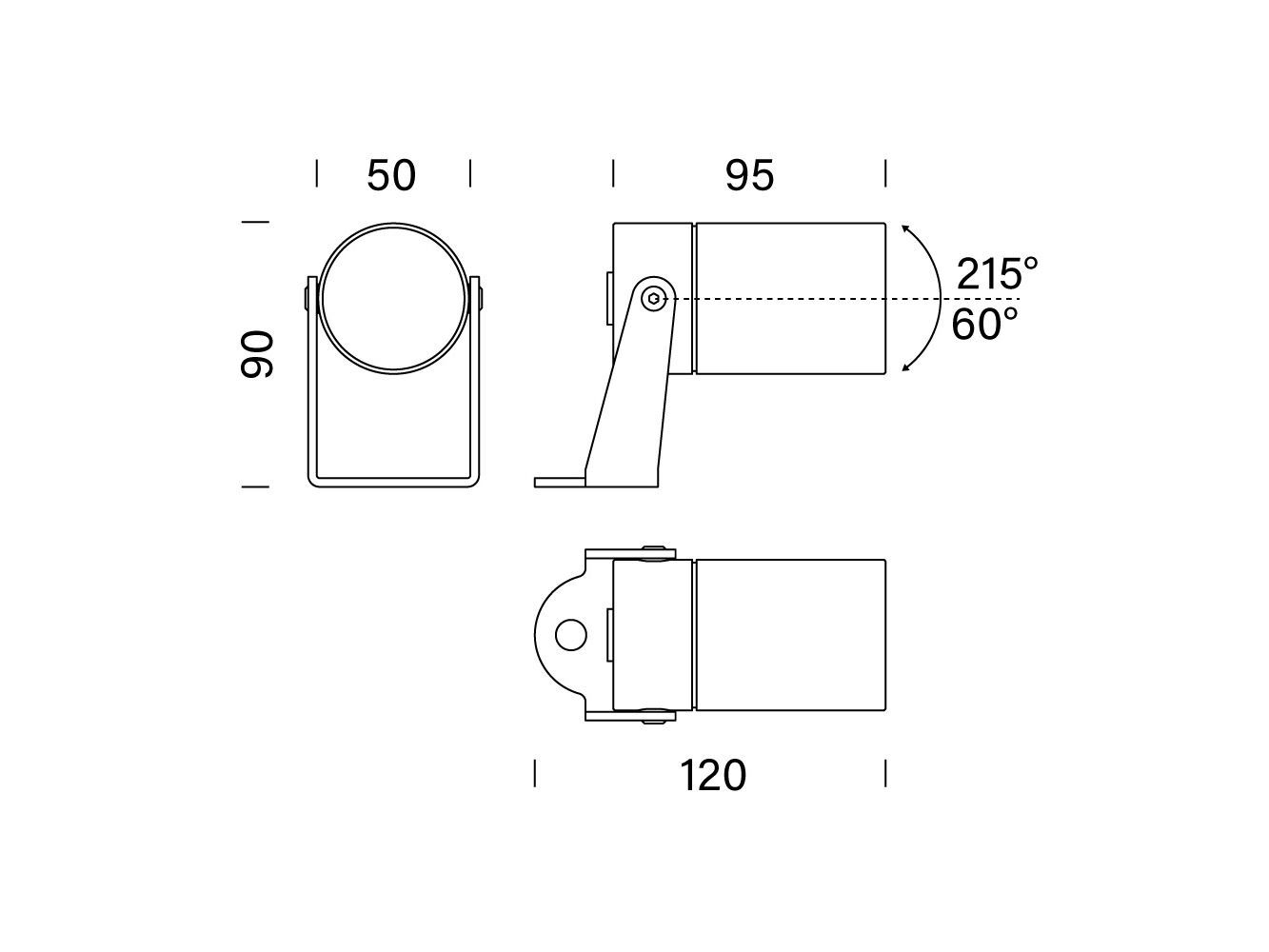 Алюминиевый регулируемый светодиодный наружный прожектор Platek Raygun ARCH-00093361 - Вид №4