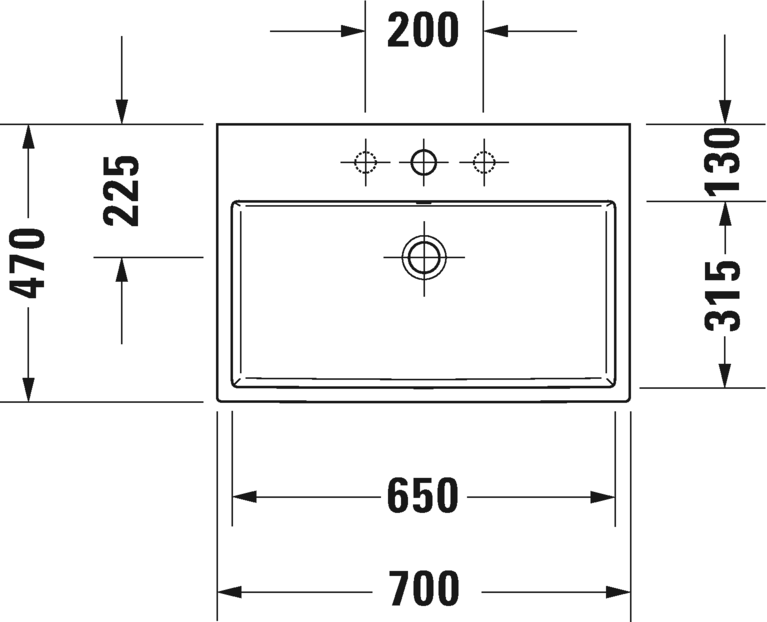 2350700027 Подвесная раковина настенная овальная Duravit Vero Air - Вид №1