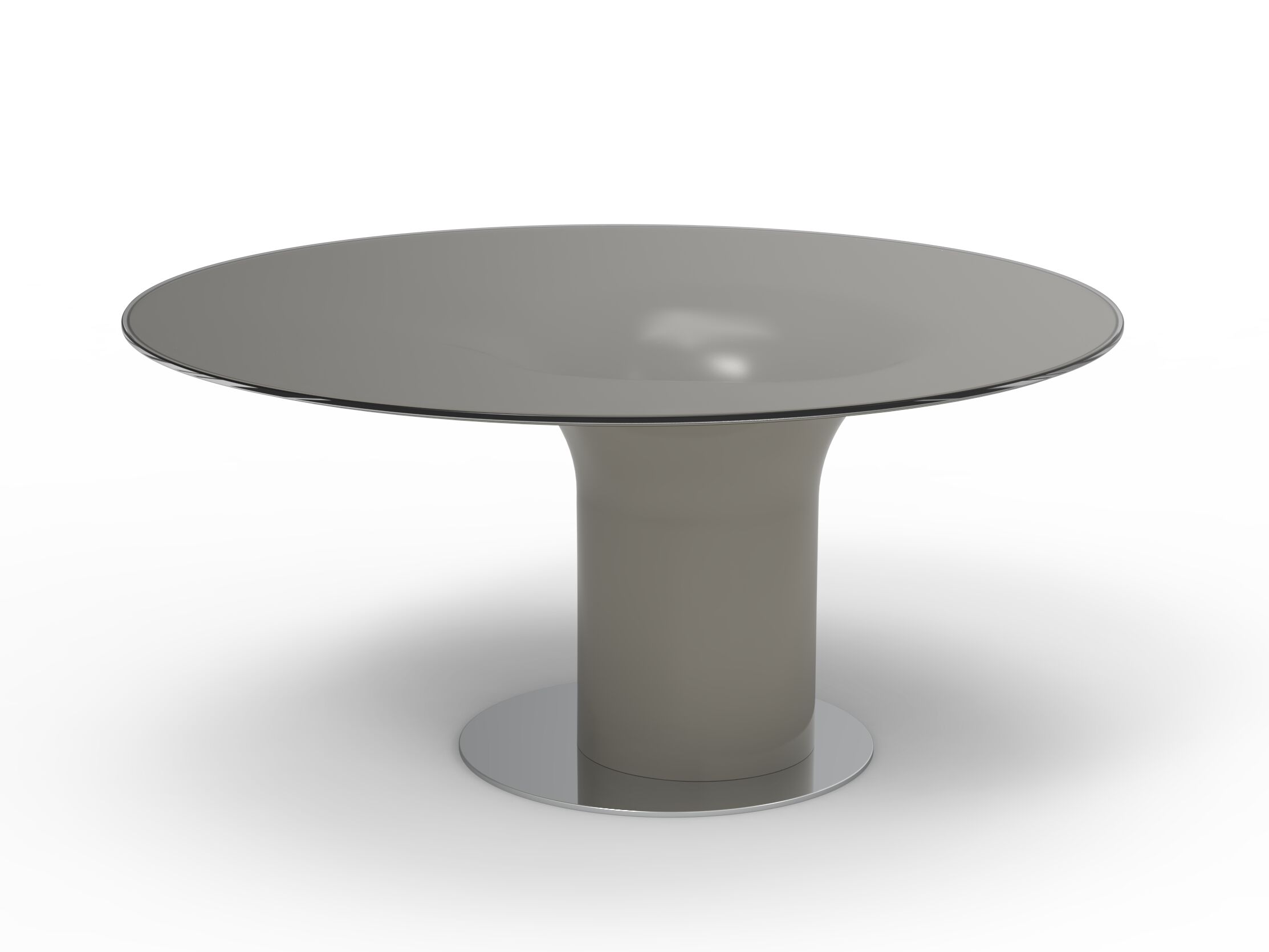 Круглый обеденный стол со стеклянной столешницей GANSK Джаз ARCH-00022445 - Вид №2