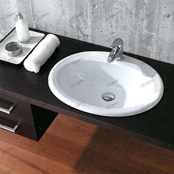 3500 Накладная раковина под столешницу  овальная Olympia Ceramica 