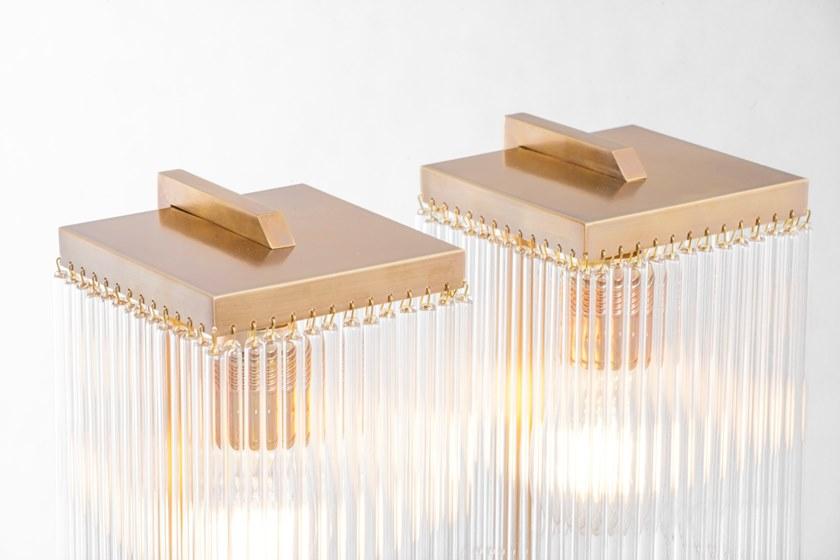 Patinas Lighting Настольная лампа из латуни и стекла Monaco sun-id-1363773 - Вид №2