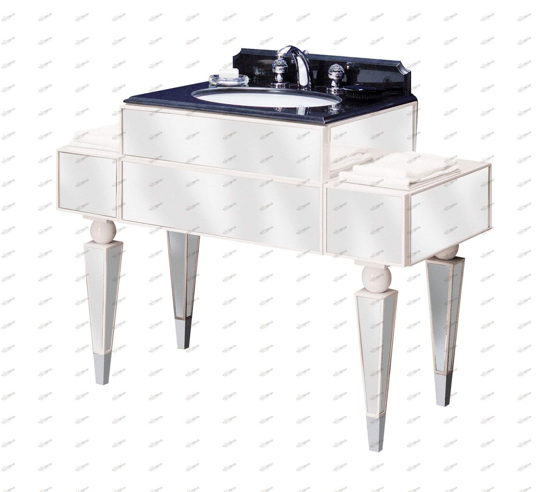 Gentry Home Душа с керамической консолью   GH101358 