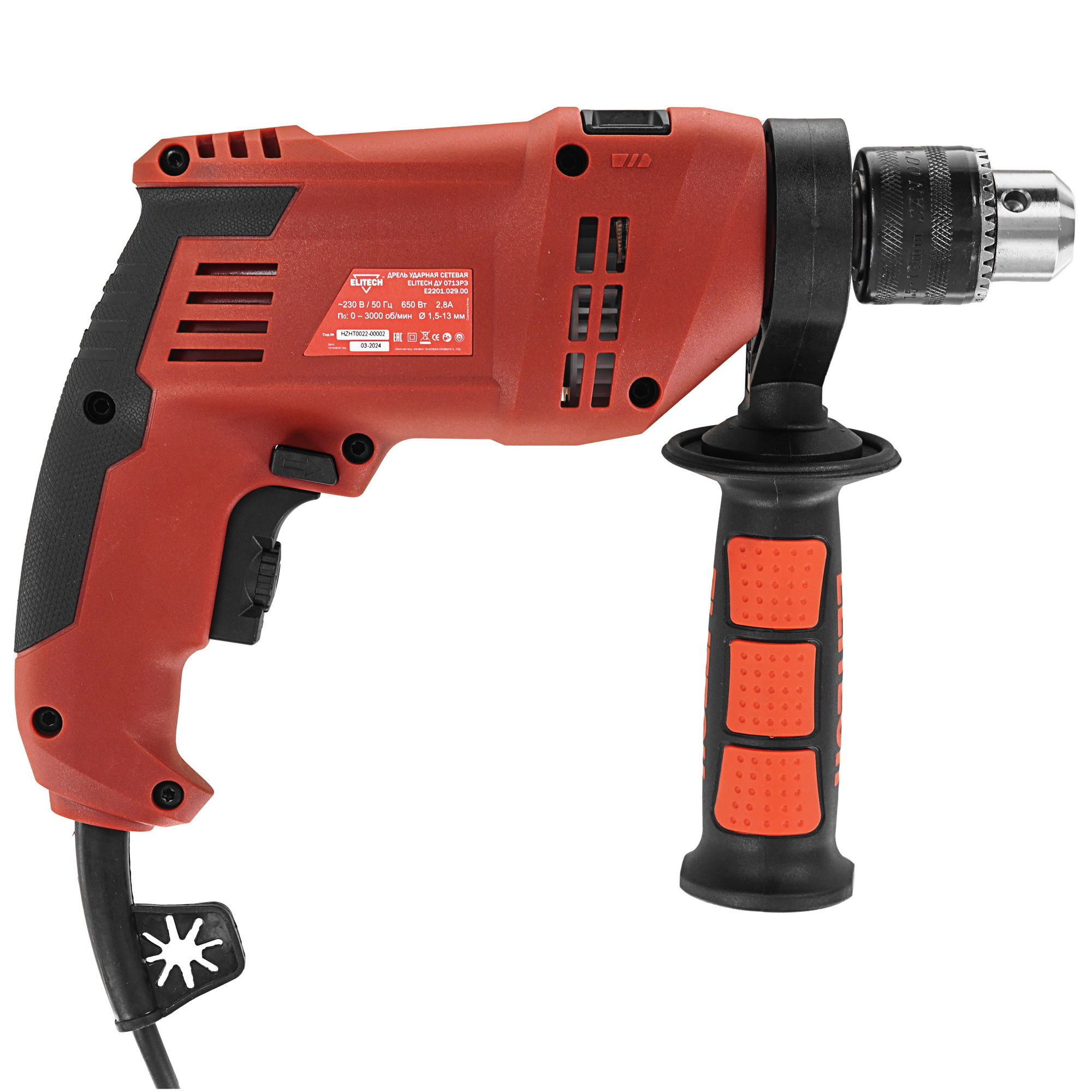 Дрель  Elitech ДУ 0713РЭ 9161012 STDN-0095623 - Вид №1