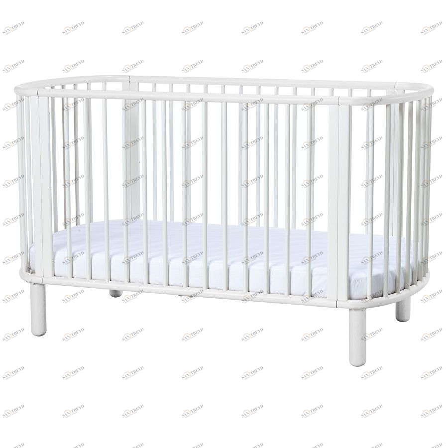 Кроватка Flexa Baby, белая, 88х145х75 см 801780140