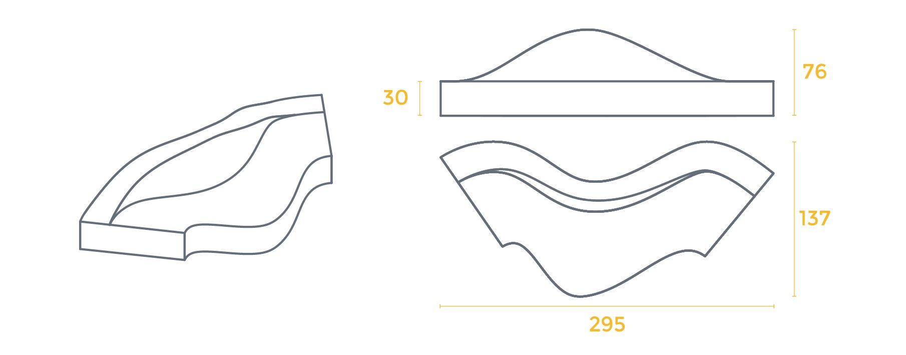 Модульный диван с пенопластовым покрытием SIXINCH RIVER MUST FLOW ARCH-00026536 - Вид №14