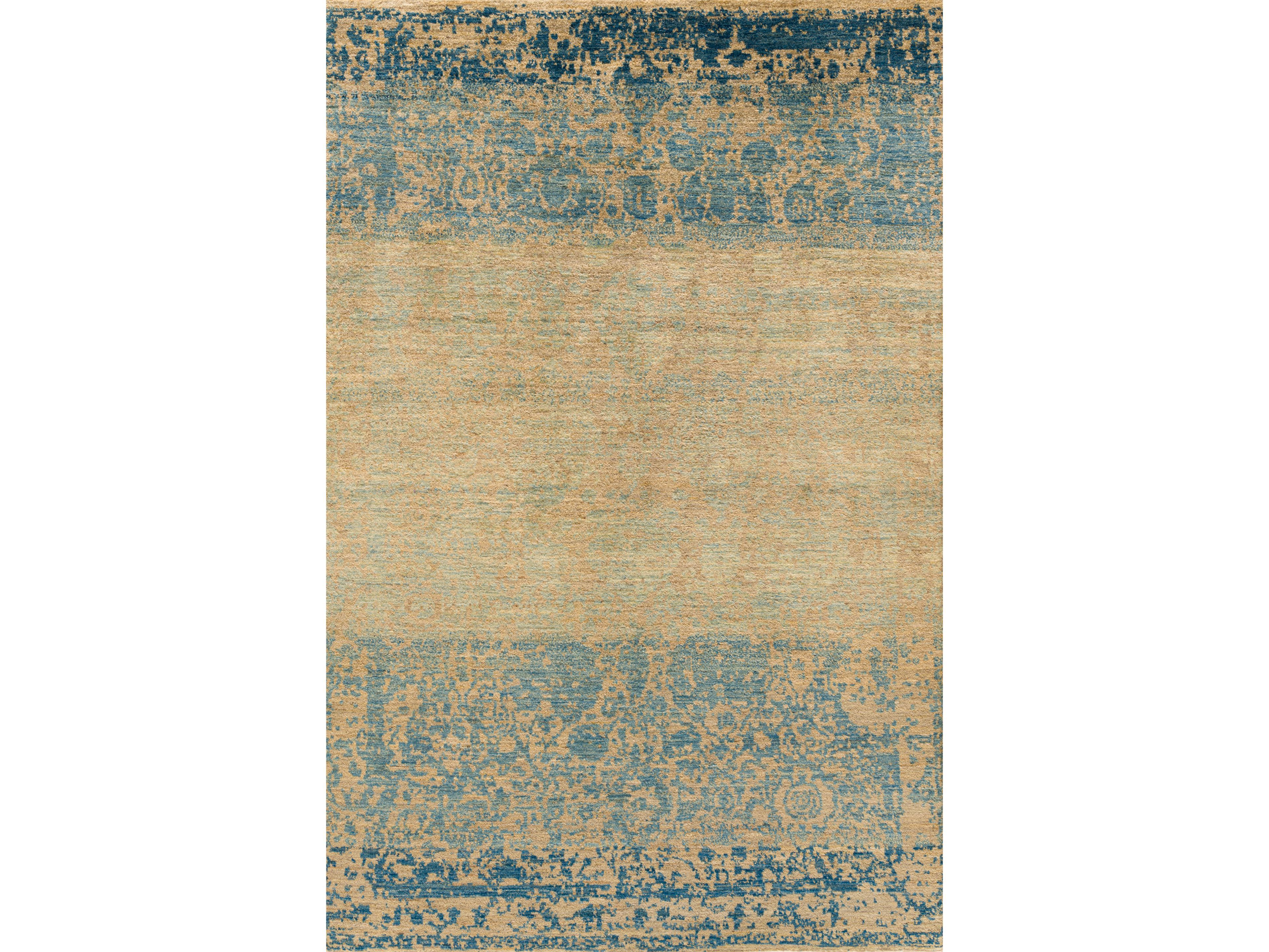 Ковер с прямоугольным рисунком из шерсти и шелка Zollanvari Isfahan Classical Floral Cartouches-Designer ARCH-00031698 - Вид №1