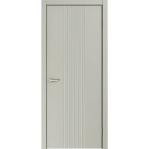 Дверь межкомнатная глухая Вилия 90x210 см эмаль цвет шелк с замком и без петель 89464744 STLM-2166501