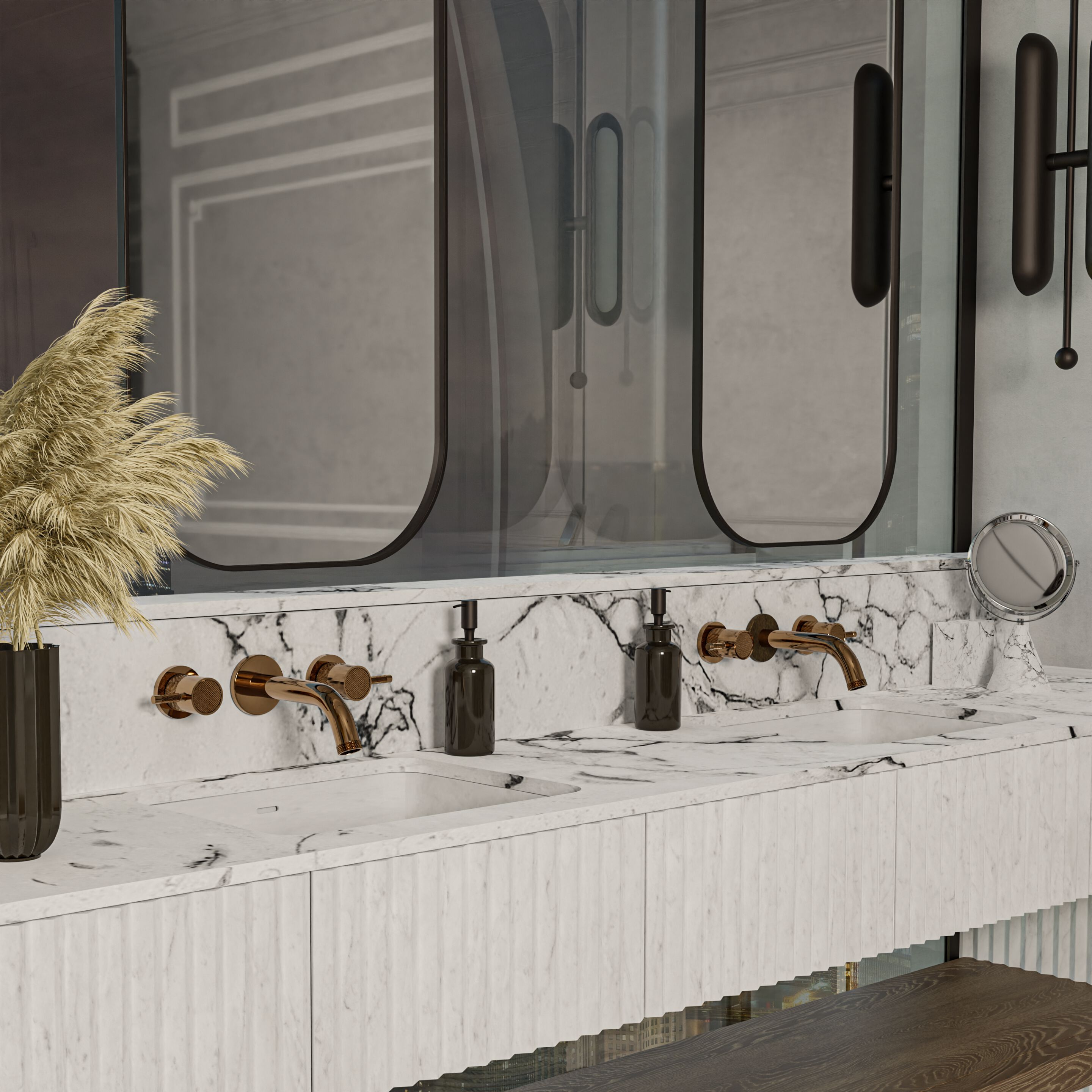 Смеситель для раковины из хромированной латуни Graff Cameo ARCH-00142203 - Вид №1