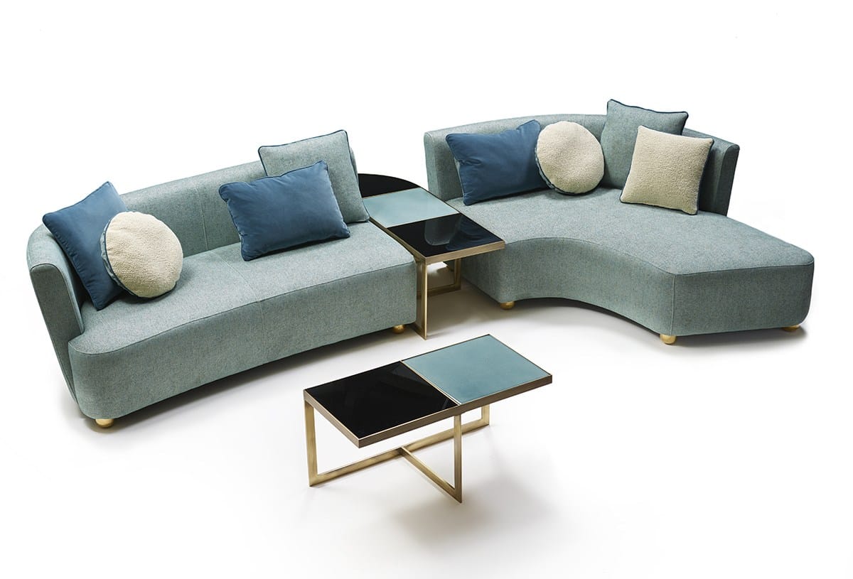 Изогнутый диван из ткани MARIONI Bay ARCH-00029785 - Вид №5