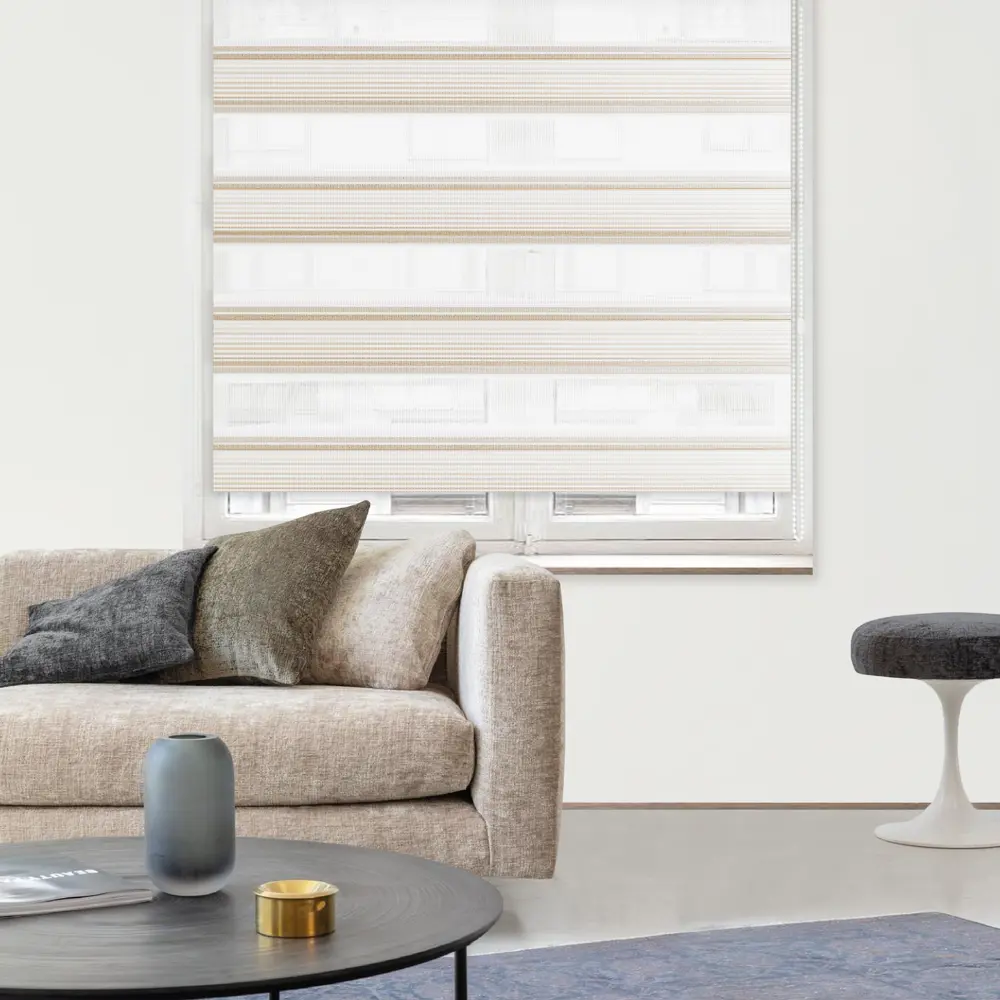 Штора рулонная день-ночь Verona 200x250 см белая MIAMOZA STLM-2036048 - Вид №2