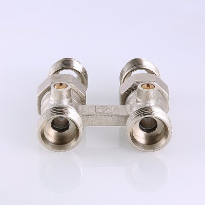 VT.345K.N.E04 Узел для нижнего подключения радиатора (комплект) Valtec 1/2" х 3/4, "евроконус"  - Вид №6