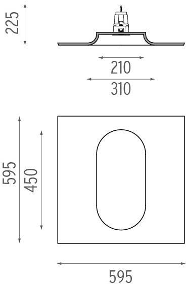 Flos Точечный светильник с множеством квадратных потолков Soft collection - in sun-id-1371572 - Вид №3