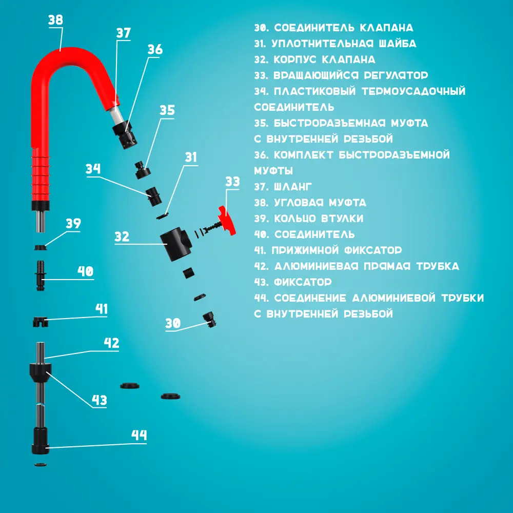 Насос для полива из бочки Lepump 550/5000/20, 5000 л/ч Santreyd STLM-2066508 - Вид №8
